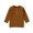 Style505·Brown Boy Tops, variant on XAOWF Kids Boys Ribbed Knit Long Sleeve Shirt Round Neck Casual Solid Color Soft Comfortable Button Down Pullover For Daily Wear Teen Boy Stylish Tops 2025 6-12 Months