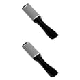thumbnail image 2 of Vogacara Lima para pies Eliminación de piel muerta de acero inoxidable Mango de plástico antideslizante Raspador Profesional Lavable Pedicura Cuidado de Negro 2piezas Vogacara CBP018469, 2 of 6