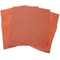 thumbnail image 1 of 4pcs/Pack Armor Fashion Placemat PVC Mats for Dining Table Dishes Coasters Waterproof Tablecloth Placemats Non-Slip - Orange, 1 of 5