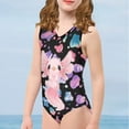thumbnail image 4 of FOR U DESIGNS Cute Axolotl One Piece Swimsuit Teenage Girl Novelty Sleeveless Swimwear Leotards for Swimming Dancing Quick Dry Kids Bathing Suit Size 3-4, 4 of 8