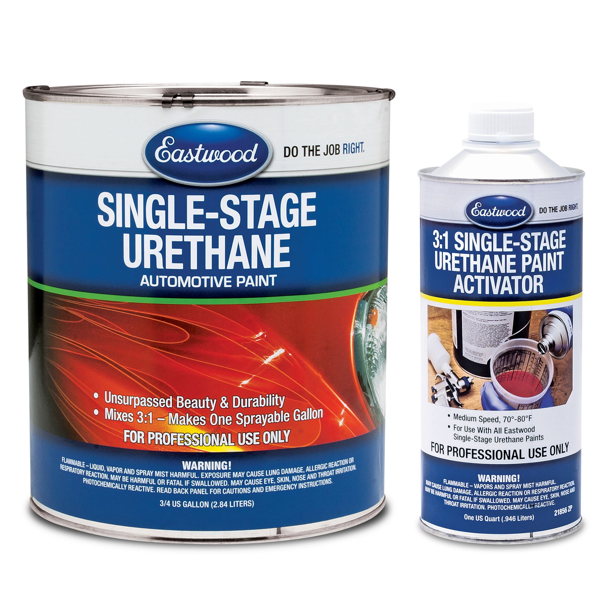 Eastwood 3:1 Electric Yellow  Single Stage Urethane Automotive Spray Paint 1 Sprayable Gallon Kit