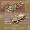 thumbnail image 4 of Artesanía de latón Cockroach Decoración Exquisita Cockroach Figurine Insecto en forma de ornamento, 4 of 4