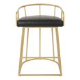 thumbnail image 2 of OSP Home Furnishings Luna 26" Counter Stool in Black Faux Leather, 2 of 7