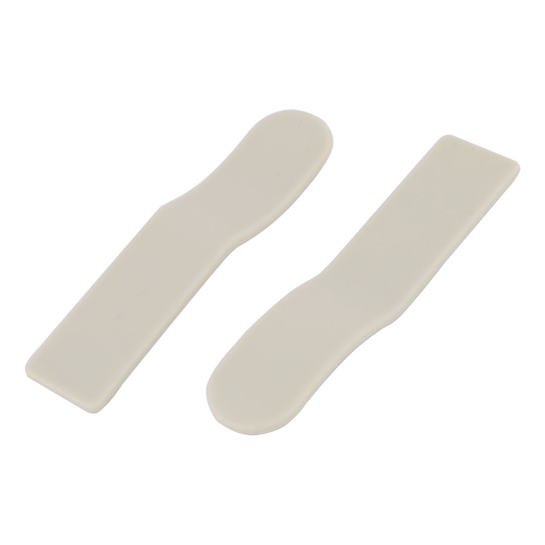 Unique Bargains Plastic Paste Strip Toilet Lid Lifting Handle Pad Cover Lifter Khaki 2pcs