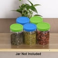 thumbnail image 6 of Unique Bargains Colored Plastic Mason Jar Lids Wide Mouth Mason Ball Canning Jars Food Storage Replacement 4 Pack, 6 of 7