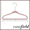 thumbnail image 5 of Casafield 50 Velvet Baby Hangers for Infant & Toddler Clothes, 11" - Light Pink, 5 of 7