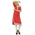 thumbnail image 3 of Phagun Kurti Droite en Rayonne pour Femmes Tunique Rouge Imprimée Décontractée Vêtements Indiens-20, 3 of 7