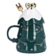 thumbnail image 2 of Taza navideña de cerámica de gran capacidad de 500 ml, para té, leche, café, con tapa y cuchara, ideal como regalo para el hogar y las vacaciones., 2 of 14