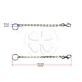 thumbnail image 2 of 1x Key Chain Ring Silver Holder Motorcycle Bike Pocket Drive Chain Link, 2 of 2