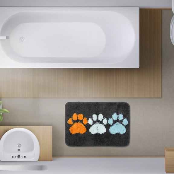 Baluue Non- Polyester Bath Mat Set for Bathroom, Soft Absorbent Rug with Anti-Skid Backing, Multi-Color Option
