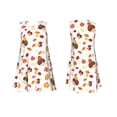 thumbnail image 7 of Fotbe Autumn Maple Leaf with Hedgehog Pattern Women’s Summer Tank Midi Dress – Sleeveless A-Line Dress, Floral T-Shirt Dress, Casual Flowing Beach Sundress, 7 of 7