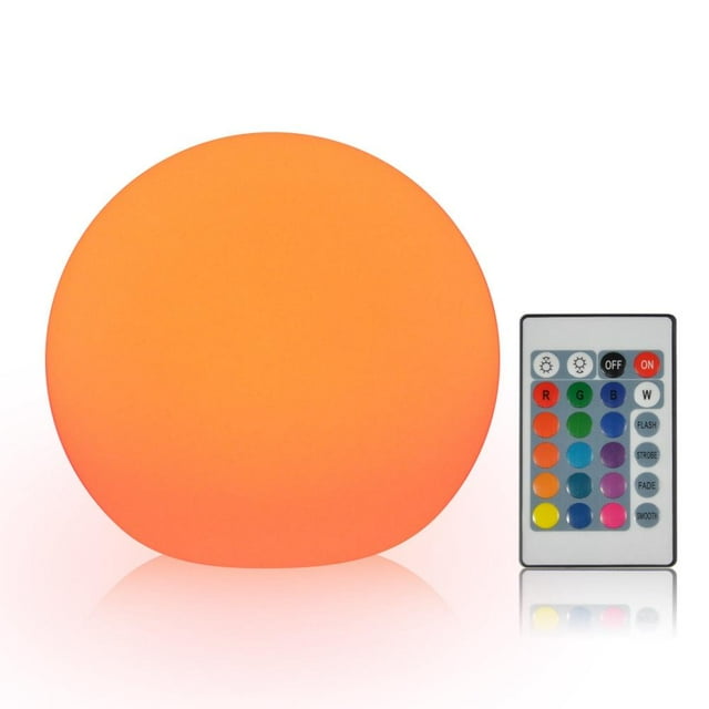 Herwey Waterproof LED Ball Light ,Rechargeable LED Ball Light, Bedroom Decorative Remote Control Lamp, Christmas Halloween Party