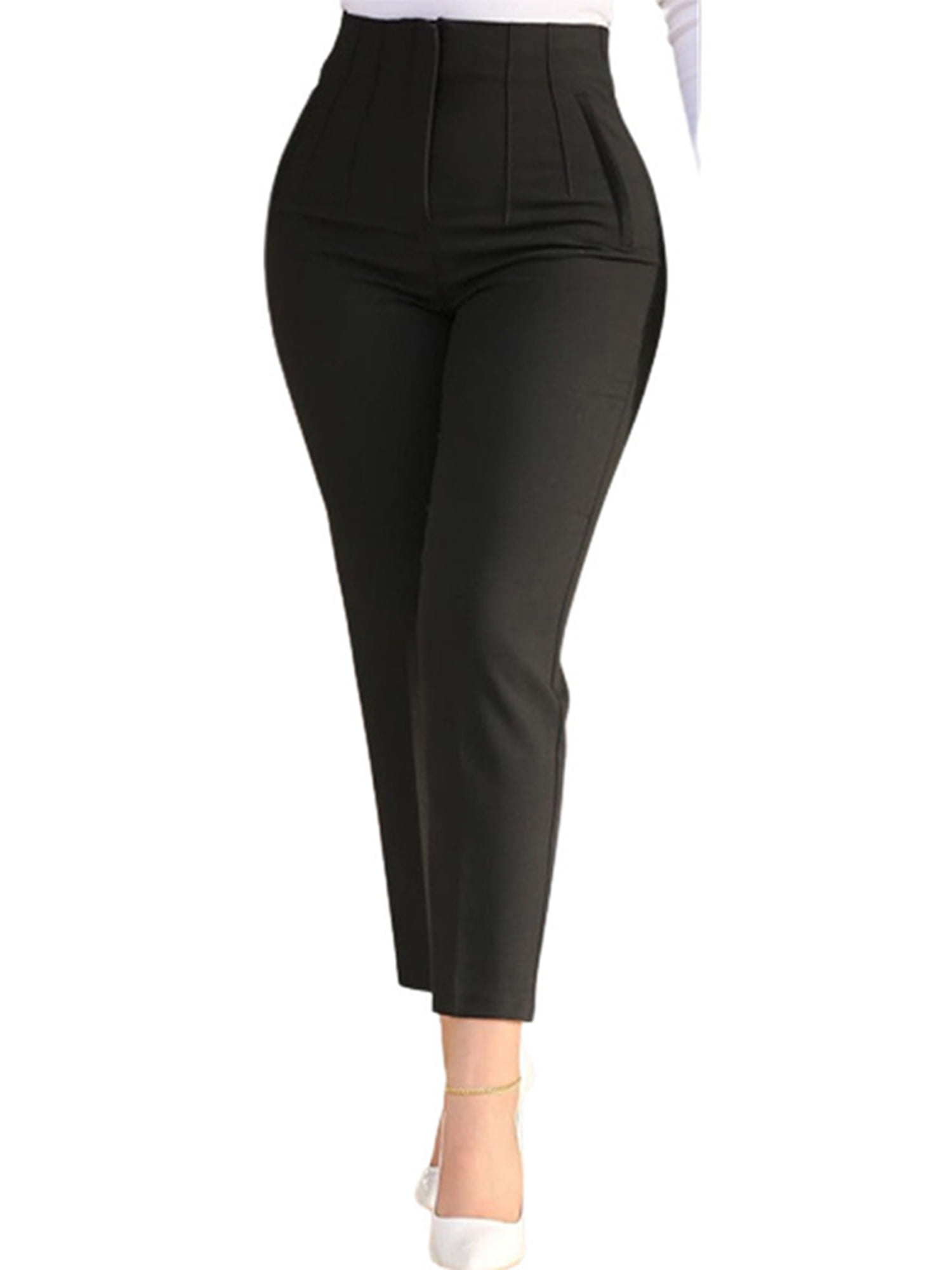 Buy Online Plus Size Black Formal Trouser at best price  Plussin