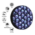 thumbnail image 4 of Wukai crystal Skull Print Spare Tire Cover for RV Trailer,Waterproof PVC Faux Leather Wheel Cover Fit for Truck,Trailer,RV,SUV,Camper and Most Vehicle-16 inch, 4 of 6