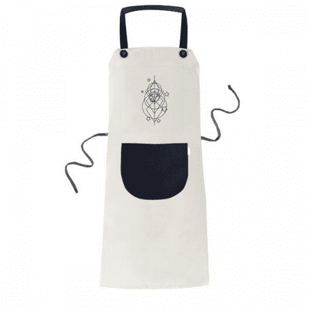 

Star Line Combination Juxtaposition Apron Adjustable Bib Cotton Linen BBQ Kitchen Pocket Pinafore