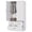 White, variant on Wooden Armoire Wardrobe Closet – Freestanding with 2 Doors, 3 Drawers & Hanging Rod – Space-Saving Storage for Bedroom