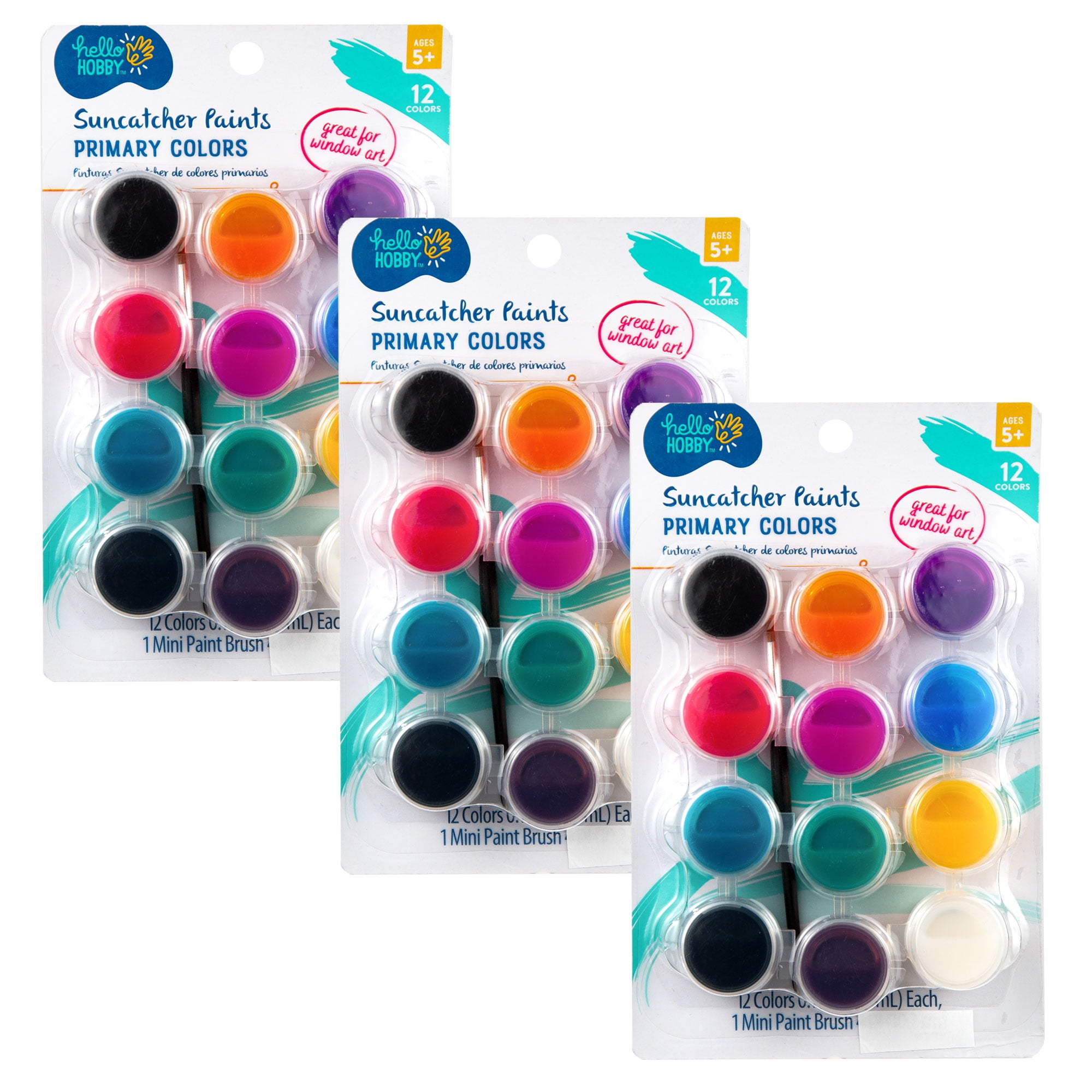 Hello Hobby Suncatcher Paints, 3Pack