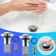 thumbnail image 1 of Descuentos Increíbles, Tapón para lavabo de baño con filtro de acero inoxidable extraíble, recogedor de pelo, repuesto universal para lavabo Akmoler, 1 of 9