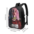 thumbnail image 3 of Character Harley Quinn Laptop Backpack Daypack School Student Bookbag Satchel Rucksack Shoulders Travel Bag With USB Headphone Charging Port, 3 of 8
