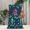 thumbnail image 4 of Fuzoiu Christmas Print Christmas Gift Bag,Burlap Gift Bag with Drawstring Closure & Hang Tag,Perfect for Holidays, Birthdays, and Special Occasions-Medium, 4 of 6