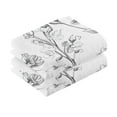 thumbnail image 3 of Ryvnso Vintage Bloom Flower Cotton Hand Towels Sets Face Towel 2 PCs Bathroom Decorative, 3 of 7