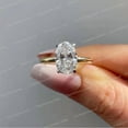 thumbnail image 4 of CHIRAGEMSJEWELS Oval Cut Solitaire Moissanite 4 Prongs Engagement Ring, Solitaire Oval Wedding Ring, 925 Sterling Silver Ring, Gorgeous Anniversary Ring, 4 of 5