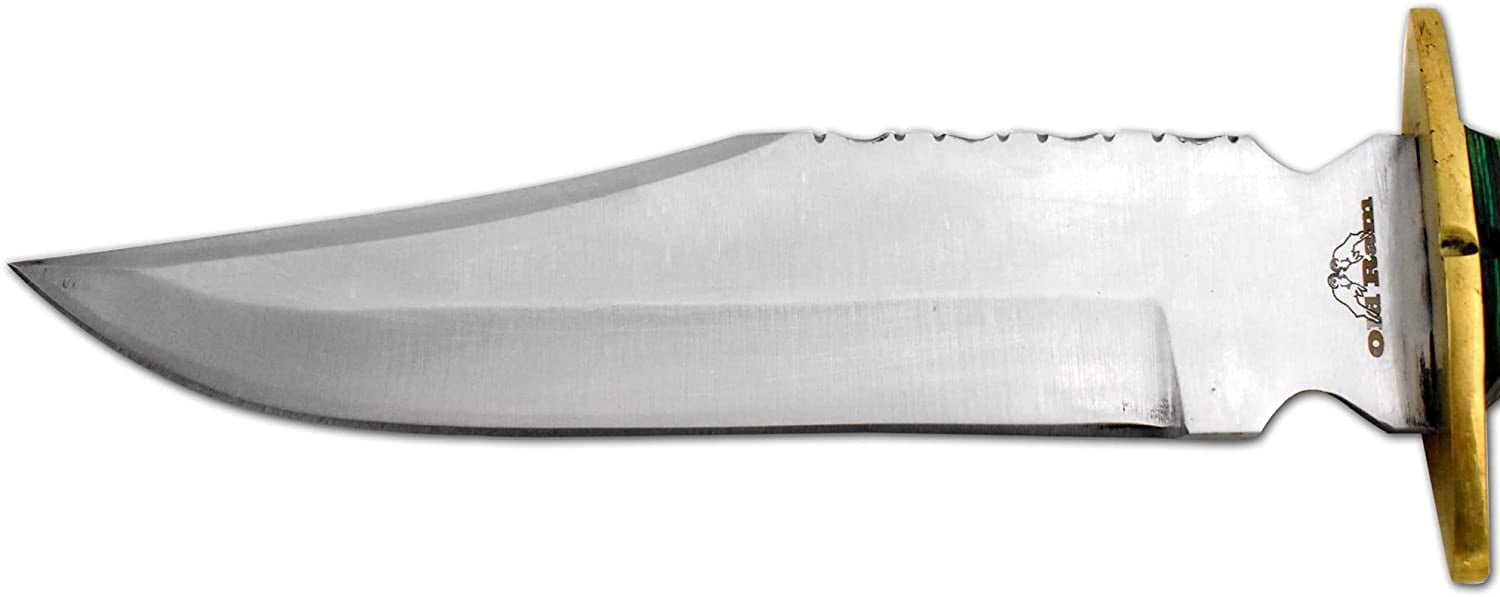 Old Ram Handmade Fixed Blade Survival Green Bone & horn Handle Hunting Knife