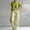 A1-Green, variant on Women's Two-Piece Set Cotton Linen Striped Shirts and Pants Short Sleeve Wide Leg Outfits Cozy Loose-Fit Summer Travel Casual Tracksuit,Blue L