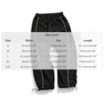 thumbnail image 2 of LEKWK Hiking Pants Men Wide Leg Side Stripe Stretch Athletic Pants Elastic Waist Drawstring Adjustable Cuffs Sports Trousers with Pockets Gym Hiking Work Bottoms, 2 of 4