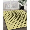thumbnail image 2 of Ahgly Company Indoor Round Patterned Mustard Yellow Area Rugs, 5' Round, 2 of 6