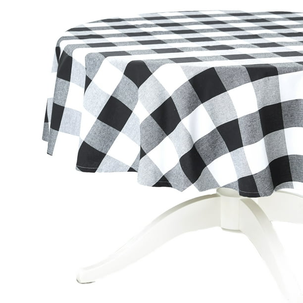 Buffalo Check Tablecloth Round, Tablecloth Round Sizes
