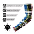 thumbnail image 5 of ALAZA Art Checkered Pattern UV Sun Protection Arm Sleeves UPF 50+ Compression Cooling Sleeve 1 Pair, 5 of 7