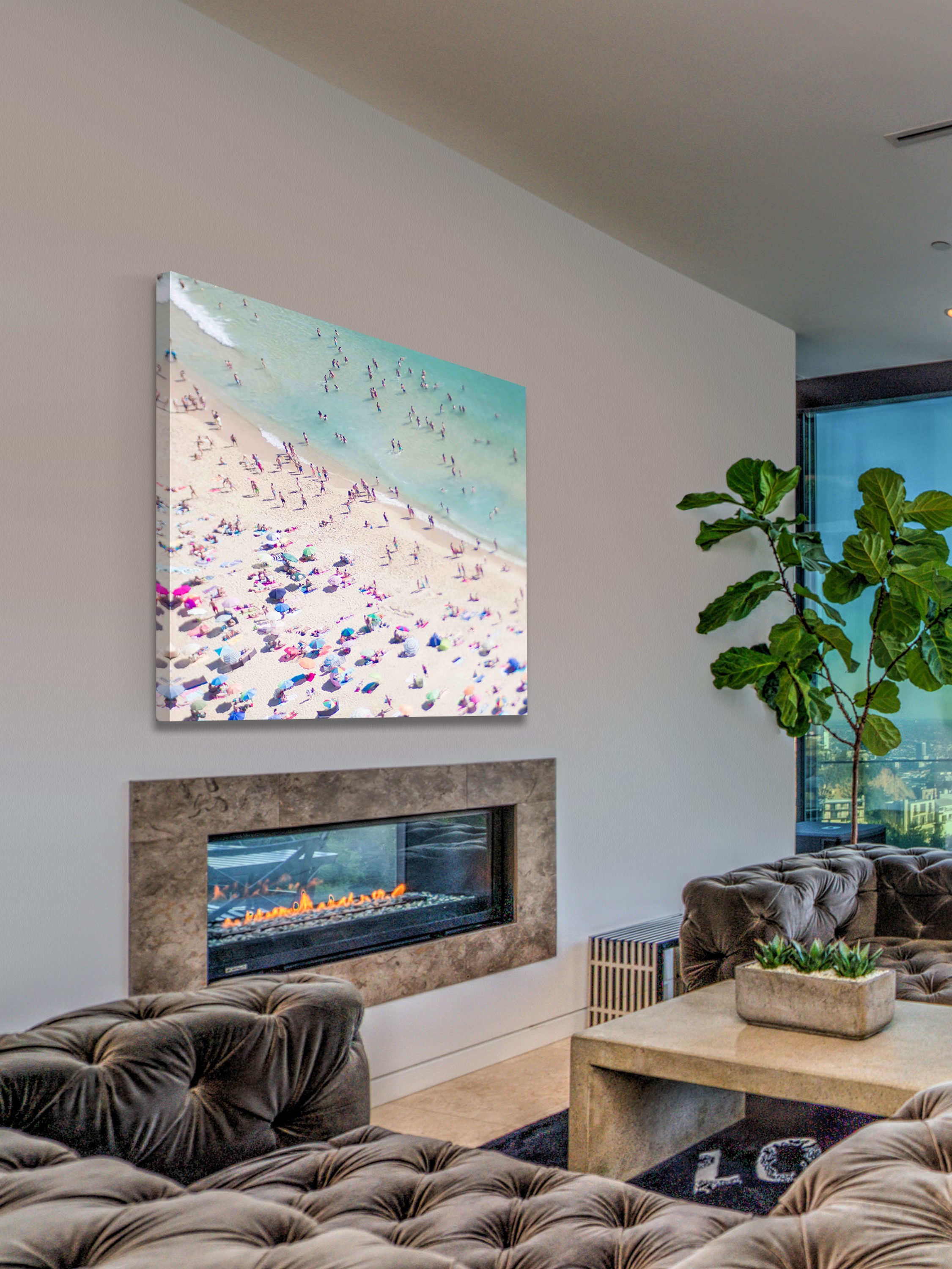 "Beach Love II" Painting Print on Wrapped Canvas