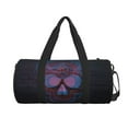thumbnail image 2 of XMXT Unisex Large Sports Tote Gym Bag for Women, Dazzling Neon Skulls Print Weekenders Bags Travel Bag, 2 of 8