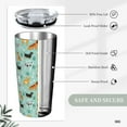 thumbnail image 3 of Cute Dog Puppy Stainless Steel Thermal Insulated Vacuum Tumbler with Lid 20 Oz, Paw Travel Mug Gift for Dog Lover, Holiday Birthday Christmas Gift for Dad Mom Friend Sister Bestie, 3 of 6