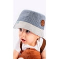 thumbnail image 2 of Checked Little Captain Badge -Infant Fedora Hat 0-18 Months (Blue), 2 of 2