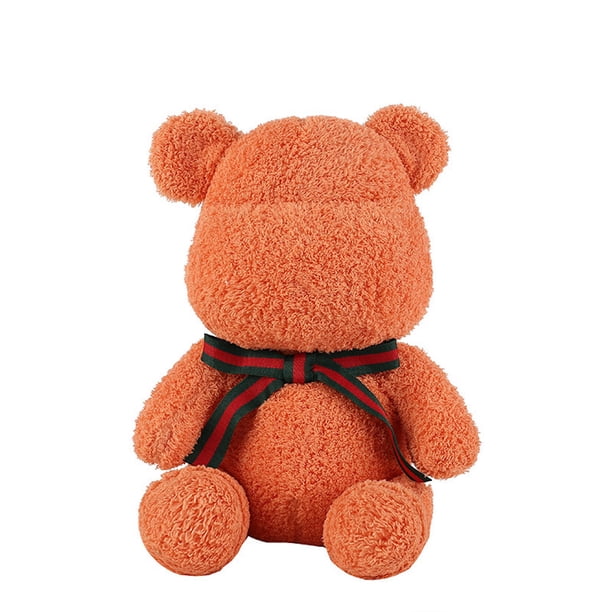 Muñeca de peluche con forma de oso de peluche, oso marrón, 30 cm, algodón, 220 g