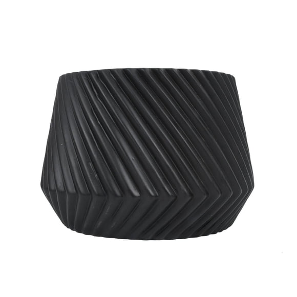 Better Homes & Gardens 8 in Dia Ceramic Twisted Ridge Planter