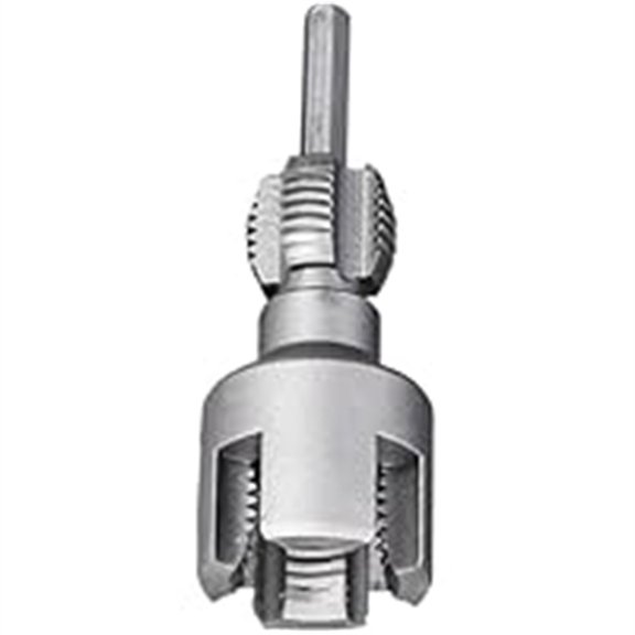 Integrated Internal & External Pipe Threading Tool, 2025 New Pipe Thread Cutting Tool, PVC Thread Maker Tool for Electric Drill, 1/2" (DN15) 3/4" (DN20) Pipe Sizes Rethreading Tool (Silver, 3/4")