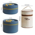 thumbnail image 4 of Caja De Almuerzo Fiambrera con asa oculta a prueba de fugas Bento Box de múltiples capas con bolsa (1S 1L Azul) Tmvgtek Libre de BPA, 4 of 7