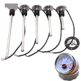 thumbnail image 2 of 52MM Gauge Fuel Level Gauge 0-190Ohm Oil Tank Level Indicator Meter With Water Fuel Level Sensor 100MM 200MM 250MM 400MM ,Easy Setup, 2 of 7