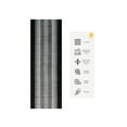 Custom Size Washable Anti Slip Soft Pile Squares Gray and Black Design