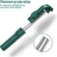 thumbnail image 4 of MATEPROX Selfie Stick Tripod with Remote, 3 in 1 Extendable Portable Foldable Cell Phone Holder Stand for iPhone Samsung LG - Pine Green, 4 of 8
