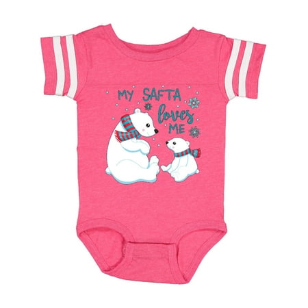 

Inktastic My Safta Loves Me- cute polar bears Gift Baby Boy or Baby Girl Bodysuit