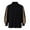 Khaki, variant on Mens T-shirts Men's Casual Loose Fit Stand Collar Shirt With Tie Detail Color Block Design For Daily Wear Comfortable Non Stretch Fabric All Season Mod Bod Tops Long Sleeve Shirt Men Yellow XL
