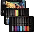 thumbnail image 1 of Colores acuarelables Indra Creative 48+5 lápices profesionales de acuarela con pincel y sacapuntas p, 1 of 8