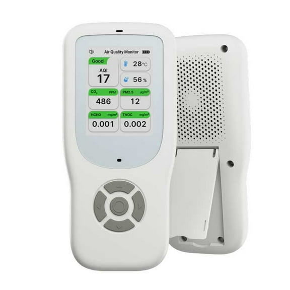 10-in-1 Indoor Air Quality Monitor PM2.5 Temperature&Humidity Meter with Alarm