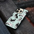 thumbnail image 4 of WIRESTER Shockproof Soft Rubber Cover Case for Apple iPhone 14 Pro 6.1" 2022, Siberian Husky Funny Playful Postures On Aero Blue Background, 4 of 5