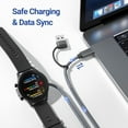 thumbnail image 4 of WEIFEI-2-in-1 USB C Charger Cable for Garmin Watch 4FT 1-Pack,USB Charging Power Cord for Garmin Fenix 8 E 7 7X 7S 6 Solar,Forerunner 970 965 955 945 570 265 255 245 165 55,Vivoactive 6 5 4 - Gra, 4 of 4