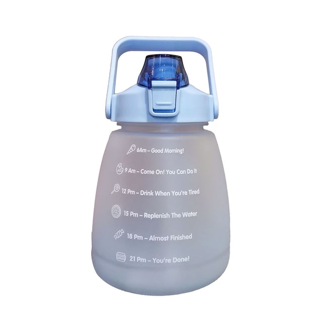 Yuarrent Botellas de agua portátiles para niños y adultos, tetera deportiva a prueba de fugas, taza de bebida de café de gran capacidad, Ropa Deportiva, Zapatos Azul